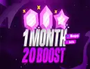 20 Boosts | 1 Month